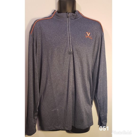Crable Other - VIRGINIA CAVALIERS MOCK NECK ZIP SHIRT